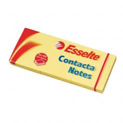 ESSELTE Contacta Notes cubo 50 mm. x 40 mm. (bloc 100 hojas. Pack 3 unidades), amarillo