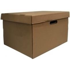 Contenedor De Archivos Olef Itqueda 412X383X273Mm Kraft Para 4 Archivadores Tamaño  Fº Con Tapa