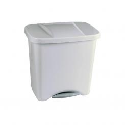 Contenedor Pedal Bco 50L Blanca