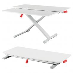 Convertidor de escritorio con bandeja para teclado LEITZ Ergo Cosy, gris