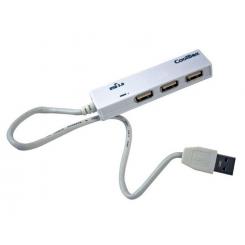 CoolBox COO-H413 hub de interfaz 5000 Mbit/s Blanco