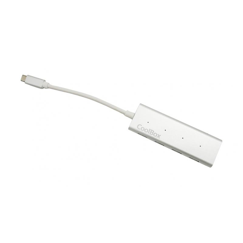 coo-huc4u3-hub-de-interfaz-usb-32-gen-1-31-gen-1-type-c-5000-mbit-s-aluminio