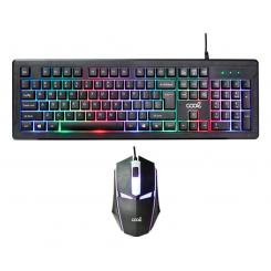 COOL 8434847033396 teclado Ratón incluido Juego USB QWERTY Español Negro