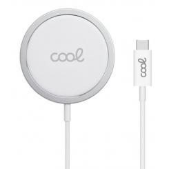 COOL 8434847047577 cargador de dispositivo móvil Smartphone Plata, Blanco USB Cargador inalámbrico Interior