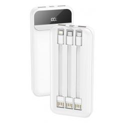 COOL 8434847069630 batería externa Polímero de litio 10000 mAh Blanco