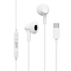 COOL Accesorios 8434847058054 Auriculares Alámbrico Dentro de oído Llamadas/Música USB Tipo C Blanco