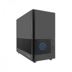 CoolBox CAJA MATX MP2 NEGRA USB-C 3.2 GEN1 VENTILADOR 120 PWM FULL METAL S/FTE