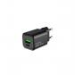 coolbox-cargador-gan-25w-usb-a-usb-c-pared-negro
