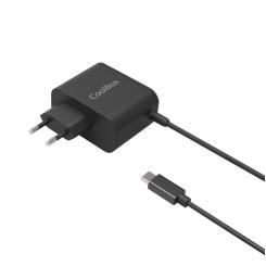 CoolBox COO-NB65-UC2 cargador de dispositivo móvil Portátil, Smartphone, Tableta Negro Corriente alterna Carga rápida Interior