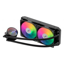 CoolBox Infinite Liquid 240 ARGB Procesador Kit de refrigeración líquida 12 cm Negro 1 pieza(s)