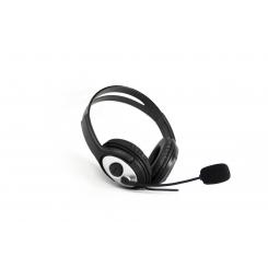 CoolBox coolCHAT 3.5 Auriculares Diadema Conector de 3,5 mm Negro, Plata