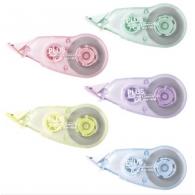 Corrector en cinta PLUS CR Mini 4,2 mm x 12 metros, colores pastel
