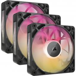 Corsair iCUE LINK RX120 MAX RGB Carcasa del ordenador Ventilador 12 cm Negro 3 pieza(s)