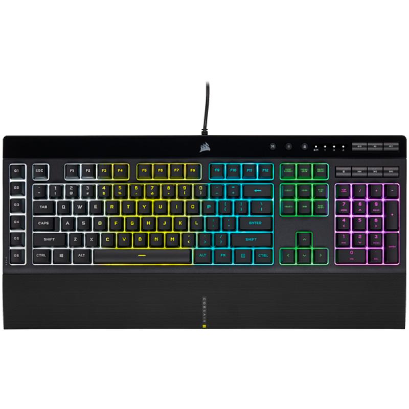 corsair-k55-rgb-pro-teclado-usb-qwerty-espanol-negro