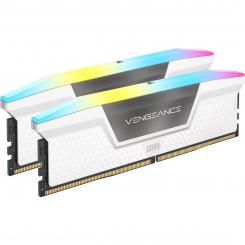 Corsair RAM D5 6400 32GB C32 Vengeance RGB K2 W - 2x16GB - 1.4V módulo de memoria DDR5 6400 MT/s 288-pin DIMM