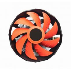 Gembird CPU-HURACAN-X30 sistema de refrigeración para ordenador Procesador Refrigerador de aire 12 cm Negro, Naranja