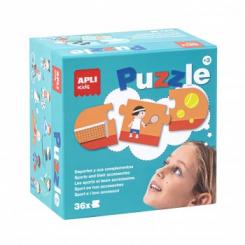 APLI C.puzzle Deportes Y Sus Complementos 36U