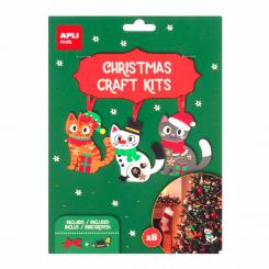 CRAFT KIT GATOS NAVIDEÑOS