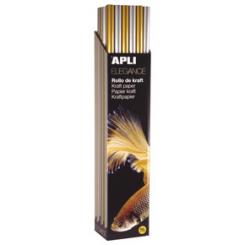 APLI C.Rollo Papel Kraft 1X3M Oro Y Plata 30U