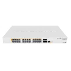 Mikrotik CRS328-24P-4S+RM switch Gestionado L2/L3 Gigabit Ethernet (10/100/1000) Energía sobre Ethernet (PoE) 1U Blanco