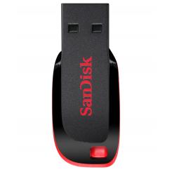 SanDisk Cruzer Blade unidad flash USB 64 GB USB tipo A 2.0 Negro, Rojo