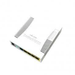Mikrotik CSS106-1G-4P-1S switch Gigabit Ethernet (10/100/1000) Energía sobre Ethernet (PoE) Blanco