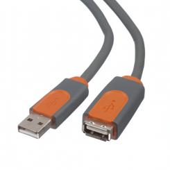 Belkin CU1100CP4.8M cable USB 4,8 m USB 2.0 USB A Gris