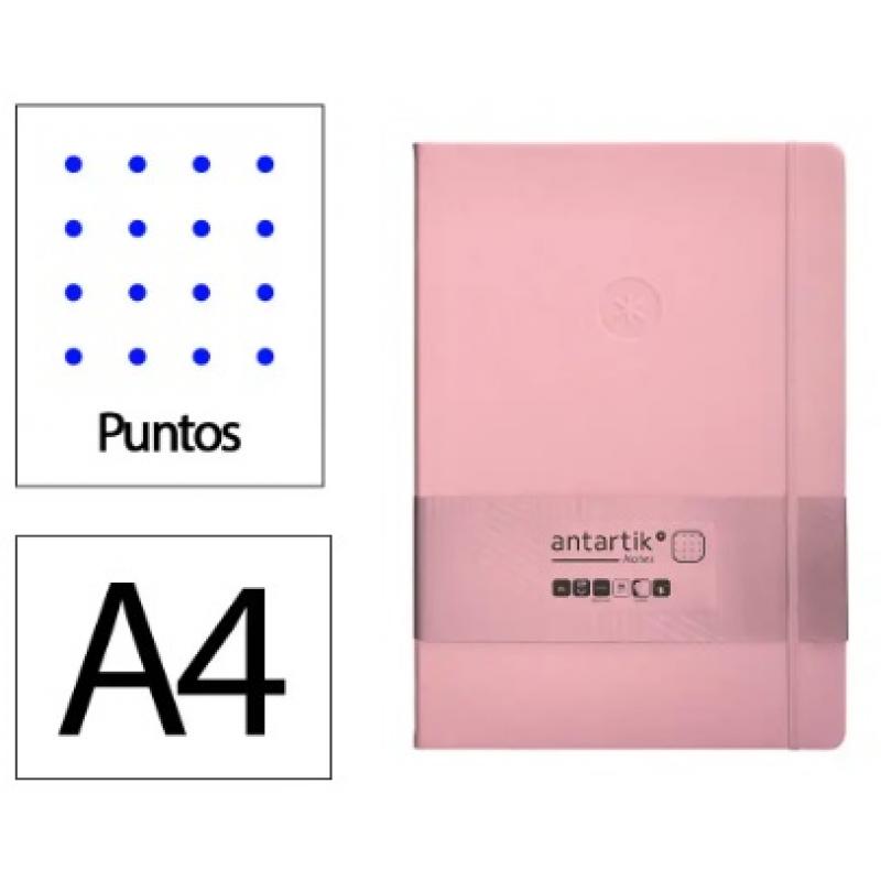 cuaderno-con-gomilla-antartik-notes-tapa-dura-a4-hojas-puntos-rosa-pastel-100-hojas-80-gr-fsc