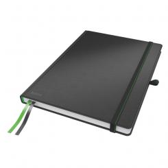 Cuaderno con tapas duras LEITZ Complete, 80 hojas cuadriculado 5, DIN A4, negro