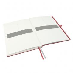 Cuaderno con tapas duras LEITZ Complete, 80 hojas rayado horizontal, DIN A4, rojo