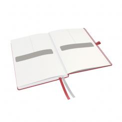 Cuaderno con tapas duras LEITZ Complete, 80 hojas rayado horizontal, DIN A5, rojo