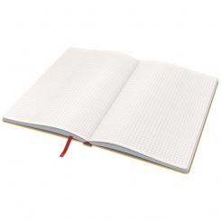 Cuaderno con tapas duras LEITZ Cosy,  80 hojas, cuadriculado, DIN A5, amarillo