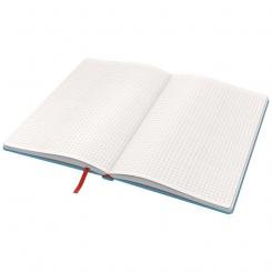 Cuaderno con tapas duras LEITZ Cosy,  80 hojas, cuadriculado, DIN A5, azul