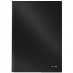 Cuaderno con tapas duras LEITZ Solid, 80 hojas rayado horizontal, DIN A4, negro
