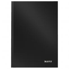Cuaderno con tapas duras LEITZ Solid, 80 hojas rayado horizontal, DIN A5, negro