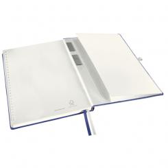 Cuaderno con tapas duras LEITZ Style, 80 hojas rayado horizontal, DIN A4, azul titán