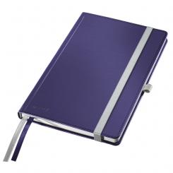 Cuaderno con tapas duras LEITZ Style, 80 hojas rayado horizontal, DIN A5, azul titán