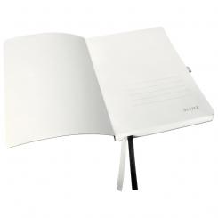Cuaderno con tapas flexibles LEITZ Style. 80 hojas papel blanco, DIN A5, negro satinado