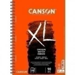 Cuaderno De Dibujo Canson Xl Croquis Con Espiral Grano Fino A5 60G 98H