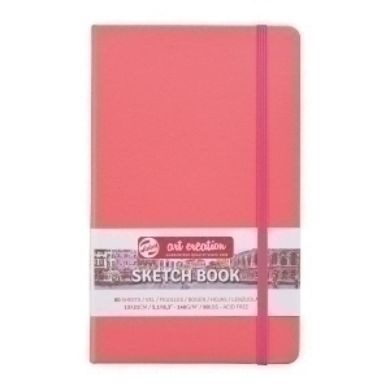 cuaderno-de-dibujo-talens-art-creation-boceto-cosido-tapa-dura-con-goma-130-x-210-mm-140g-80h-coral