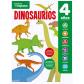 Cuaderno de repaso temático luminiscente 4 años DINOSAURIOS, Ed. Saldaña