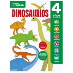 Cuaderno de repaso temático luminiscente 4 años DINOSAURIOS, Ed. Saldaña