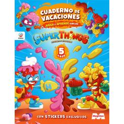 Cuaderno de Vacaciones juega y aprende Superthings Legends para 5 años