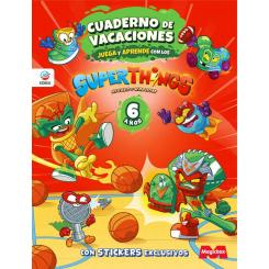 Cuaderno de Vacaciones juega y aprende Superthings Legends para 6 años