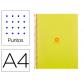 cuaderno-espiral-a4-micro-antartik-dots-tapa-forrada-80h-90-gr-rayado-puntos-1-banda-4-taladros-amarillo
