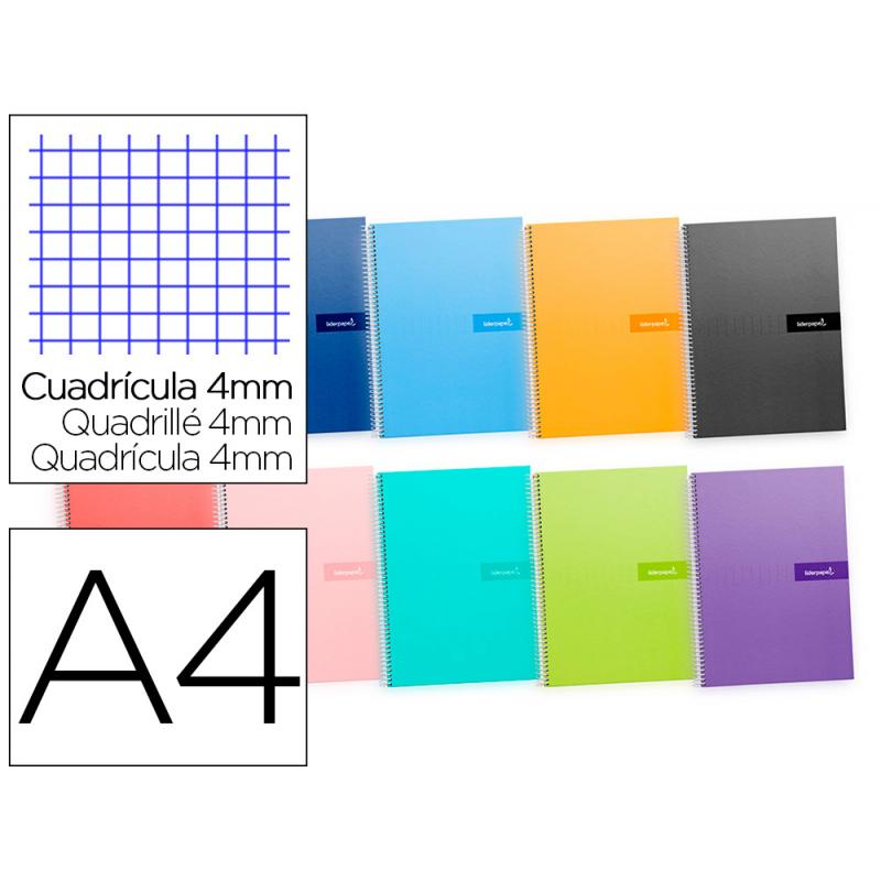 cuaderno-espiral-liderpapel-a4-crafty-tapa-forrada-80h-90-gr-cuadro-4-mm-con-margen-colores-surtidos