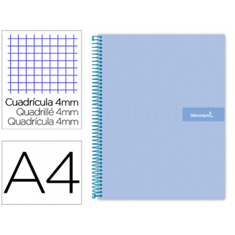 cuaderno-espiral-liderpapel-a4-crafty-tapa-forrada-80h-90-gr-cuadro-4mm-con-margen-color-celeste
