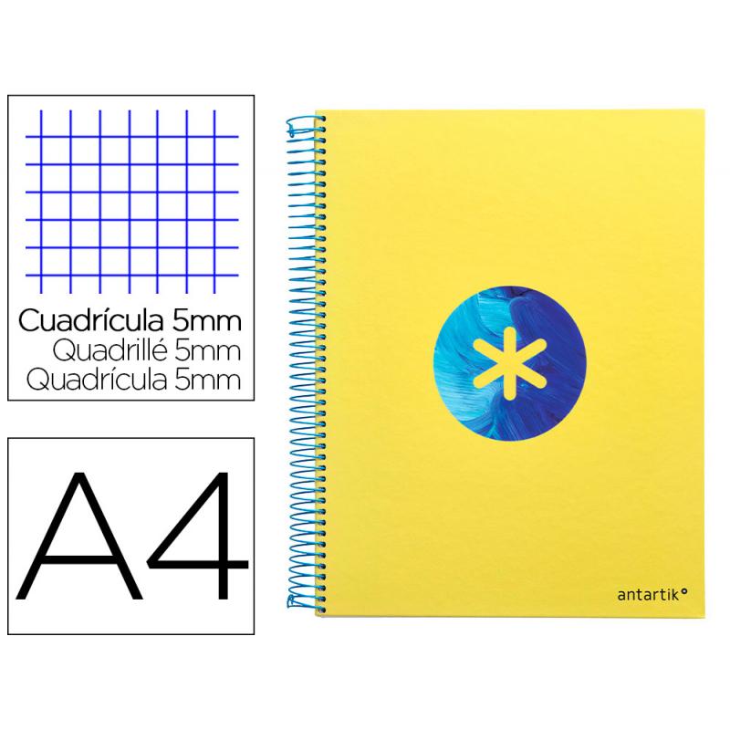 cuaderno-espiral-liderpapel-a4-micro-antartik-tapa-forrada120h-100-gr-cuadro-5-banda-4-taladros-trending-amarillo