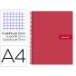 cuaderno-espiral-liderpapel-a4-micro-crafty-tapa-forrada-120h-90-gr-cuadro-5-mm-5-bandas-4-colores-color-rojo