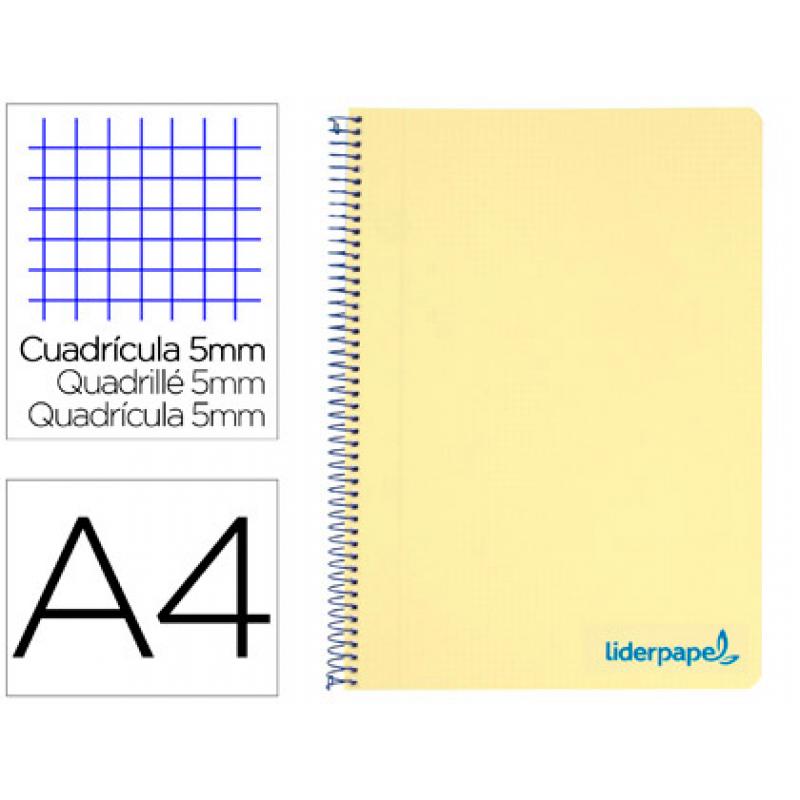 cuaderno-espiral-liderpapel-a4-micro-wonder-tapa-plastico-120h-90-gr-cuadro-5-mm-5-banda4-taladros-color-amarillo